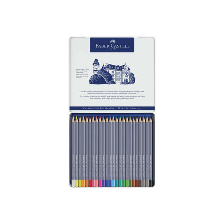 Faber-Castell GOLDFABER Aqua - Matita acquerellabile - colori assortiti (pacchetto di 24)