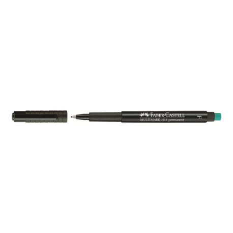 Faber-Castell MULTIMARK 1513 - Marcatore - permanente - nero - 0.6 mm - fine - con gomma