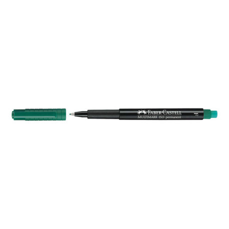 Faber-Castell MULTIMARK 1513 - Marcatore - permanente - verde - 0.6 mm - fine - con gomma
