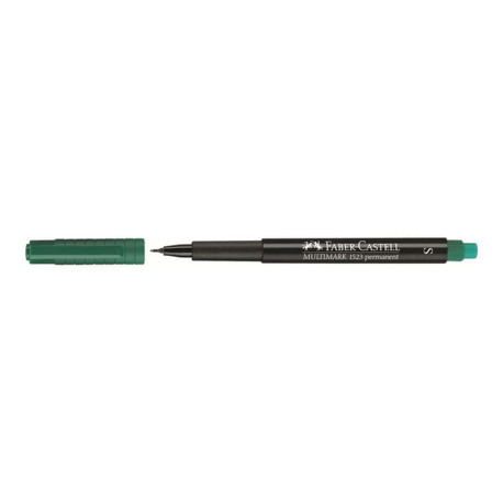Faber-Castell MULTIMARK 1523 - Marcatore - permanente - verde - 0.4 mm - superfine - con gomma
