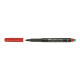 Faber-Castell MULTIMARK 1525 - Marcatore - permanente - rosso - 1 mm - medio - con gomma