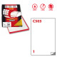 Etichette adesive C/503 - in carta - extra permanenti - 21 x 29,7 cm - 1 et/fg - 100 fogli - bianco - Markin