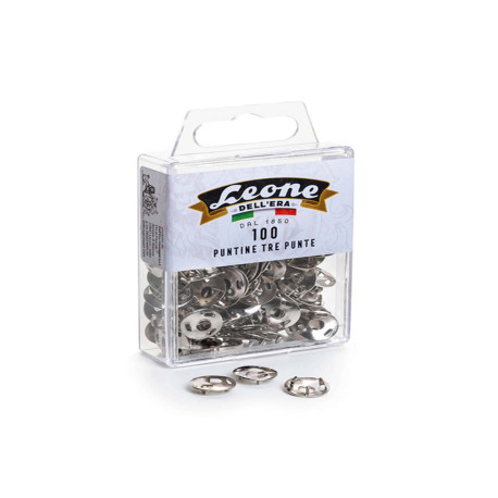 Puntine - 3 punte temperate e nichelate - Leone - conf. 100 pezzi