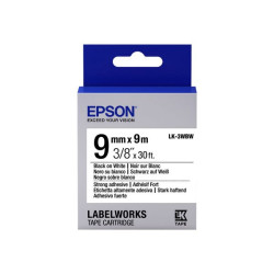 Epson LabelWorks LK-3WBW - Nero su bianco - Rotolo (0,9 cm x 9 m) 1 cassetta(e) rotolo di etichette - per LabelWorks LW-1000, 3