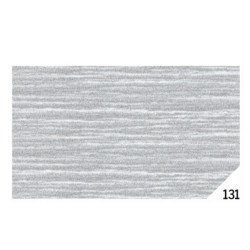 Carta crespa - 50 x 150 cm - 80 gr - argento metal 131 - Rex Sadoch - conf.10 rotoli