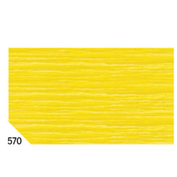 Carta crespa - 50 x 250 cm - 48 gr - giallo 570 - Rex Sadoch - conf. 10 rotoli
