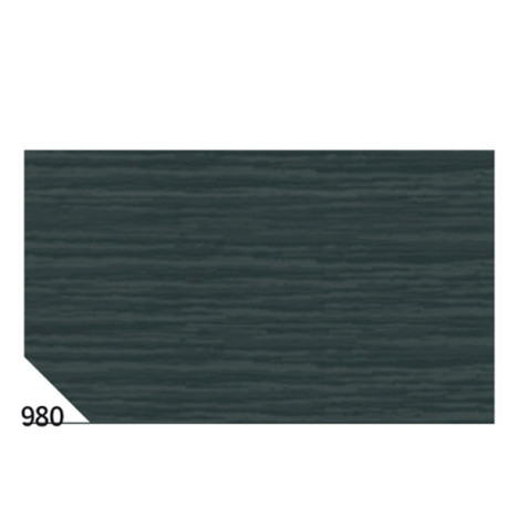 Carta crespa - 50 x 250 cm - 48 gr - nero 980 - Rex Sadoch - conf. 10 rotoli