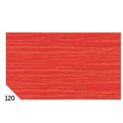 Carta crespa - 50 x 250 cm - 48 gr - rosso 120 - Rex Sadoch - conf.10 rotoli