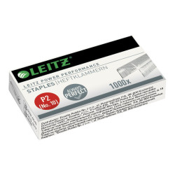 Leitz - Punti metallici - No. 10 - acciaio galvanizzato - pacco da 1000 - per Leitz 5530