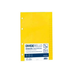 FAVINI SCHOOL BASIC - Divisorio - per 160 x 210 mm - con schede - colori assortiti (pacchetto di 10)