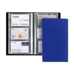 Favorit - Libro per biglietti da visita - per 60 x 100 mm - capacità 60 schede - nero