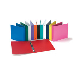 Raccoglitore Europa - 22 x 30 cm - 4 anelli tondi 30 mm - dorso 4 cm - colori assortiti - Favorit