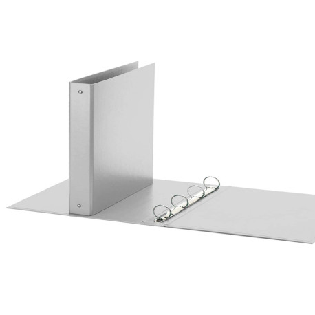 Raccoglitore Europa - 22 x 30 cm - 4 anelli tondi 30 mm - dorso 4 cm - grigio - Favorit