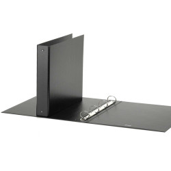 Raccoglitore Europa - 22 x 30 cm - 4 anelli tondi 30 mm - dorso 4 cm - nero - Favorit