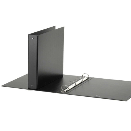 Raccoglitore Europa - 22 x 30 cm - 4 anelli tondi 30 mm - dorso 4 cm - nero - Favorit