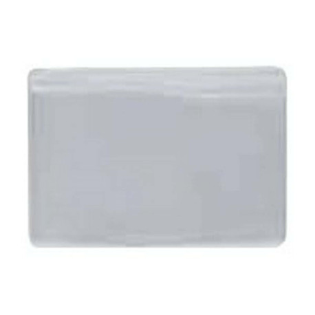 Favorit - Tasca di protezione per biglietti da visita - 2 compartimenti - per 85 x 54 mm - traslucido (pacchetto di 50)