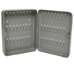Cassetta portachiavi da muro - 30 x 24 x 7 cm - 48 posti - grigio antracite - Metalplus