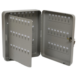 Cassetta portachiavi da muro - 30 x 24 x 7 cm - 84 posti - grigio antracite - Metalplus