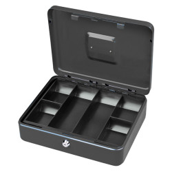 Cassetta portavalori Secur - 15 x 11 x 7 cm - grigio - Metalplus