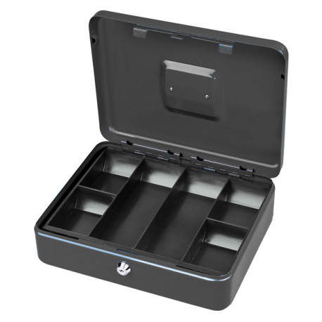 Cassetta portavalori Secur - 15 x 11 x 7 cm - grigio - Metalplus