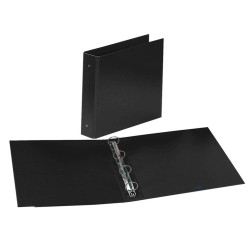 Raccoglitore Europa - 22 x 30 cm - 4 anelli tondi 50 mm - dorso 6 cm - nero - Favorit