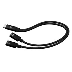 i-tec USB-C Cable Splitter Audio/Data + Power Delivery 100W, 0,3 m, USB C, 2 x USB C, USB 2.0, Nero