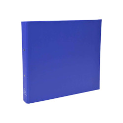 Raccoglitore foderato in PP - A4 - 2 anelli tondi 30 mm - dorso 4 cm - blu scuro - Exacompta