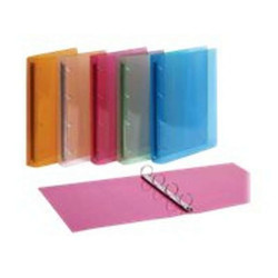 Favorit Lumina - Quaderno ad anelli - per 220 x 300 mm - blu trasparente