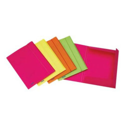 Favorit NEON - Cartelletta a 3 lembi - per 240 x 330 mm - fluorescente, disponibile in colori assortiti