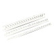 Fellowes - 16 mm - 30 cm - A4 (210 x 297 mm) - 120 fogli - bianco - 100 pezzi pettine per la rilegatura in plastica - per Fello