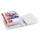 Raccoglitore personalizzabile Stelvio TI - 22 x 30 cm - 2 anelli a D 25 mm - dorso 4 cm - bianco - Sei Rota