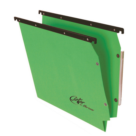 Cartella sospesa Joker - armadio - interasse 33 cm - fondo V - 33 x 28 cm - verde - Bertesi