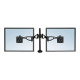 Fellowes Professional Series Depth Adjustable Dual Monitor Arm - Kit montaggio - braccio regolabile - per 2 monitor - ferro - n