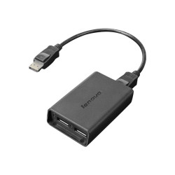 Lenovo - Adattatore DisplayPort - DisplayPort (M) a DisplayPort (F) - per ThinkCentre M75s Gen 2- M75t Gen 2- ThinkEdge SE30- S