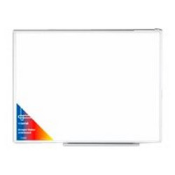 Iternet - Lavagna bianca - montabile a parete - 450 x 600 mm - acciaio laccato - magnetica - cornice in alluminio