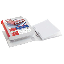 Raccoglitore personalizzabile Stelvio TI - 22 x 30 cm - 2 anelli a Q 65 mm - dorso 9 cm - bianco - Sei Rota