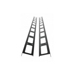 ITRack 309085, Pannello di gestione del cavo, Acciaio, Nero, 1 pz