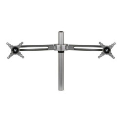 Fellowes Lotus Dual Monitor Arm Kit - Kit montaggio - braccio regolabile - per 2 display LCD - metallo, Alluminio - argento - m