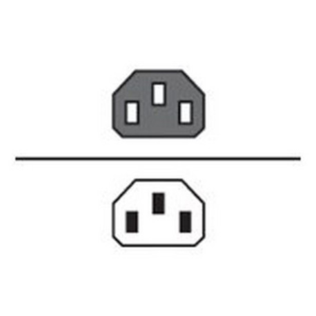 HPE - Cavo di alimentazione - IEC 60320 C14 a power IEC 60320 C13 - 250 V c.a. V - 10 A - 70 cm - nero - Worldwide (pacchetto d