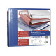 Raccoglitore personalizzabile Stelvio TI - 22 x 30 cm - 4 anelli a D 30 mm - dorso 4 cm - blu - Sei Rota
