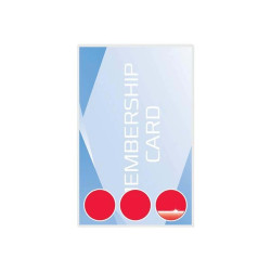 GBC Card Laminating Pouch - Lucido - confezione da 100 - trasparente - 65 x 95 mm rivestimento di plastificazione