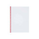 GBC CombBind - 10 mm - 21 anelli - A4 (210 x 297 mm) - 65 fogli - rosso - 100 pezzi pettine per la rilegatura in plastica - per