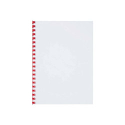 GBC CombBind - 10 mm - 21 anelli - A4 (210 x 297 mm) - 65 fogli - rosso - 100 pezzi pettine per la rilegatura in plastica - per