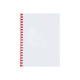 GBC CombBind - 12 mm - 21 anelli - A4 (210 x 297 mm) - 95 fogli - rosso - 100 pezzi pettine per la rilegatura in plastica - per