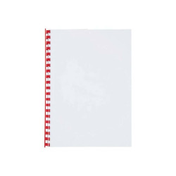 GBC CombBind - 12 mm - 21 anelli - A4 (210 x 297 mm) - 95 fogli - rosso - 100 pezzi pettine per la rilegatura in plastica - per