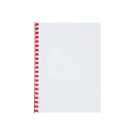 GBC CombBind - 12 mm - 21 anelli - A4 (210 x 297 mm) - 95 fogli - rosso - 100 pezzi pettine per la rilegatura in plastica - per