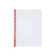 GBC CombBind - 14 mm - 21 anelli - A4 (210 x 297 mm) - 125 fogli - rosso - 100 pezzi pettine per la rilegatura in plastica - pe
