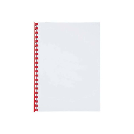 GBC CombBind - 14 mm - 21 anelli - A4 (210 x 297 mm) - 125 fogli - rosso - 100 pezzi pettine per la rilegatura in plastica - pe