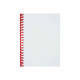 GBC CombBind - 16 mm - 21 anelli - A4 (210 x 297 mm) - 145 fogli - rosso - 100 pezzi pettine per la rilegatura in plastica - pe