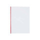 GBC CombBind - 6 mm - 21 anelli - A4 (210 x 297 mm) - 25 fogli - rosso - 100 pezzi pettine per la rilegatura in plastica - per 